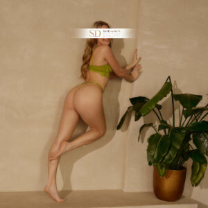 Escort Berlin lady Diana presents her butt in lingerie